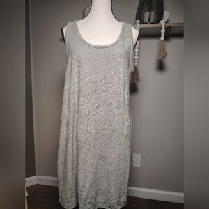 A New Day Light Gray Cotten Dress Size M